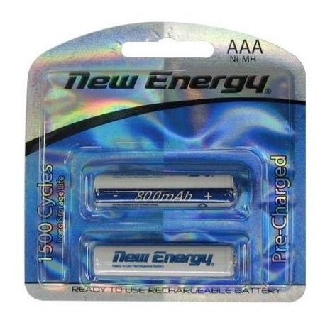 BATERIA NEW ENERGY RECARGABLE 3 AAA 800 MAH PAR