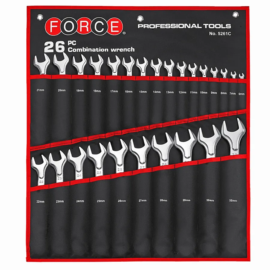 LLAVES FORCE 5261C COROFIJAS 6 - 32 MM SET 26 PIEZAS