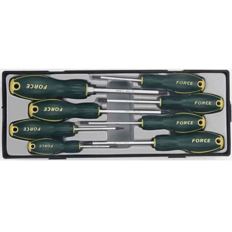 DESATORNILLADORES FORCE T2086B TORK T8 - T40 SET 8 PIEZAS
