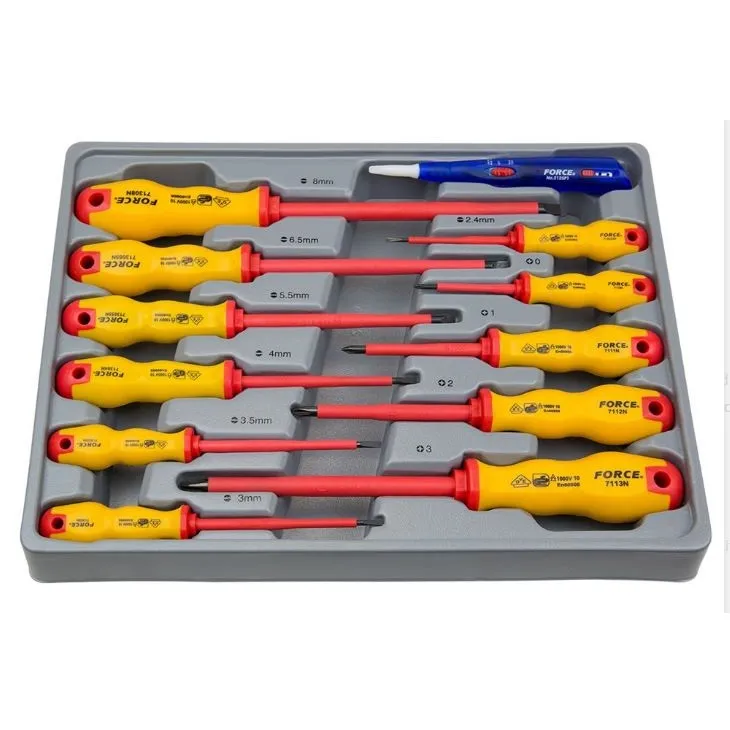 DESATORNILLADORES FORCE 2125N (4 PH - 7 PL) SET 11 PIEZAS + 1 PROBADOR