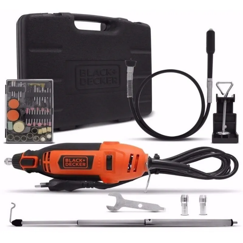 MOTOTOOL BLACK+DECKER RT18KA 180W + 113 PIEZAS