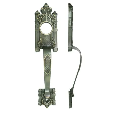 TIRADERA TW 693-2-AB PARA PUERTA CON HUECO BRONCE ANTIGUO 275 MM