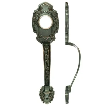 TIRADERA TW 689-2 AC PARA PUERTA CON HUECO COBRE ANTIGUO 274 MM