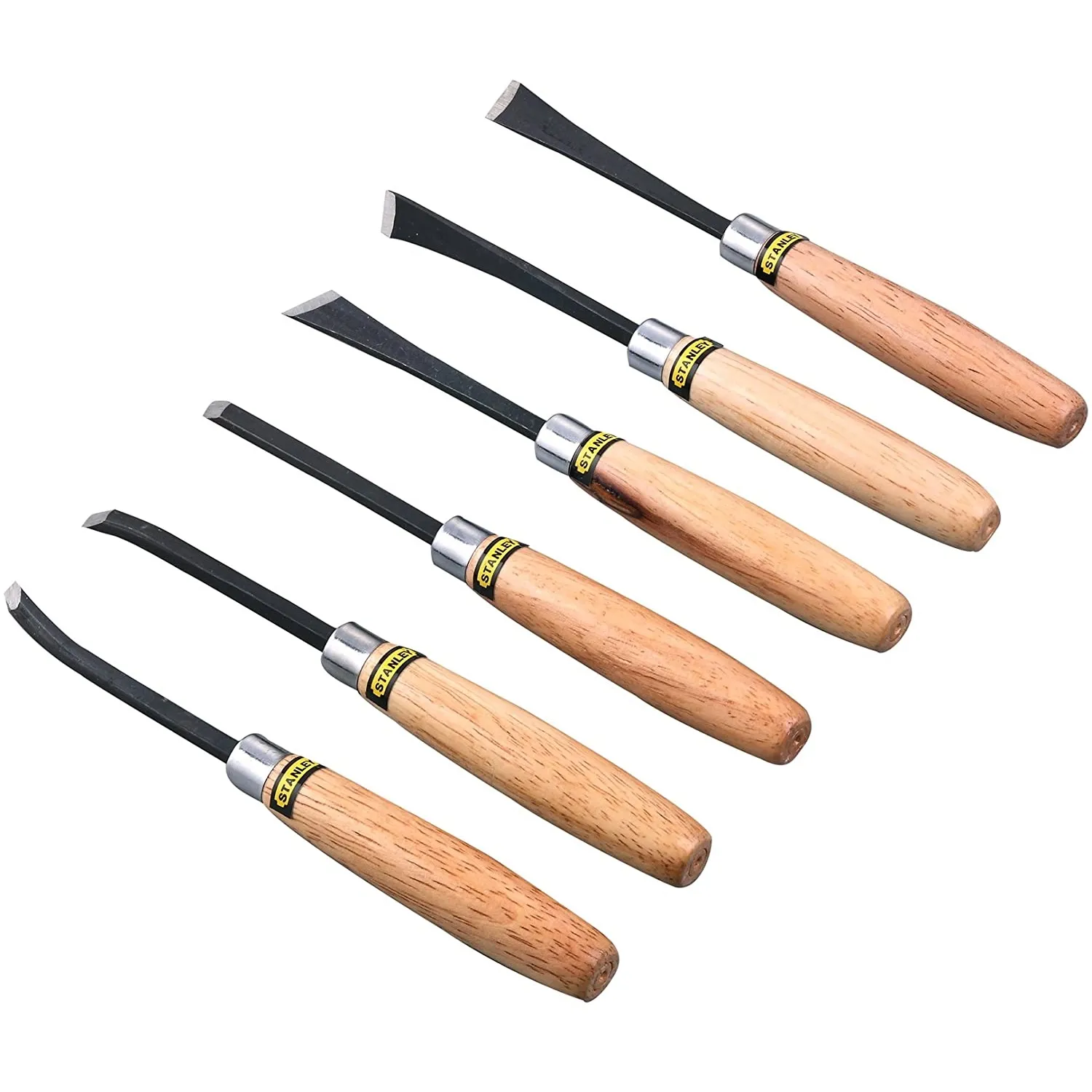 GUBIAS STANLEY 16-120 PARA TRABAJAR MADERA SET 6 PIEZAS