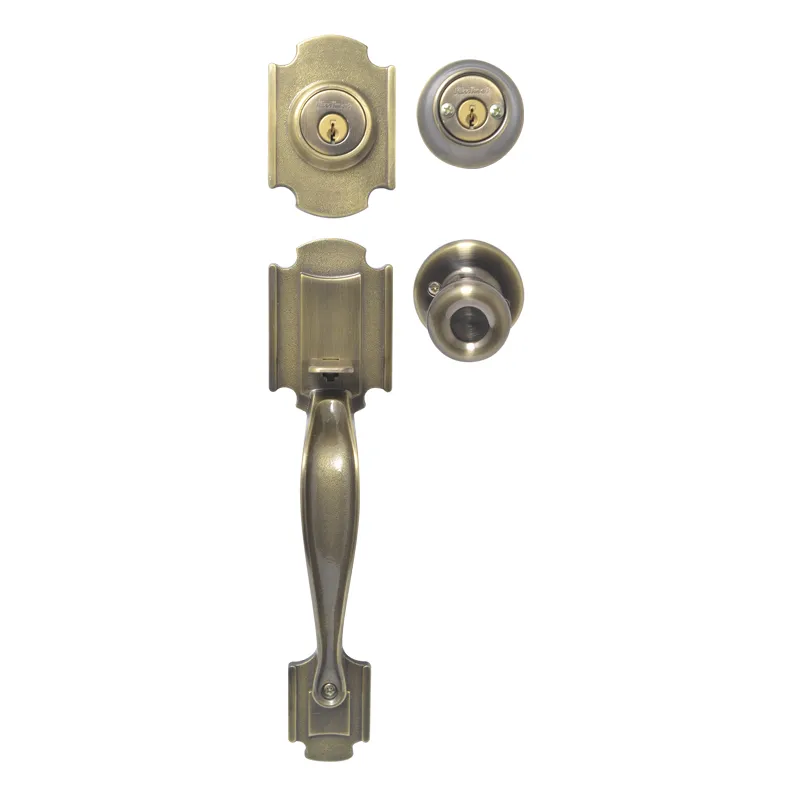TIRADERA KWIKSET FARMINGTON 689FNXT5CP BRONCE ANTIGUO LLAVE / LLAVE