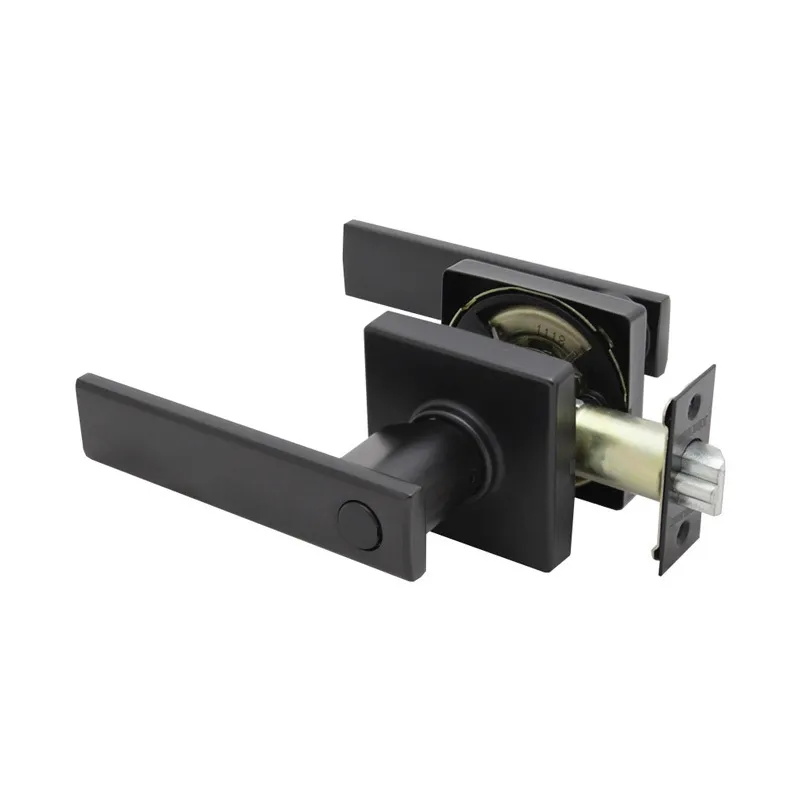 CERRADURA GATO 366 MANIJA NEGRA MATE SIN LLAVE