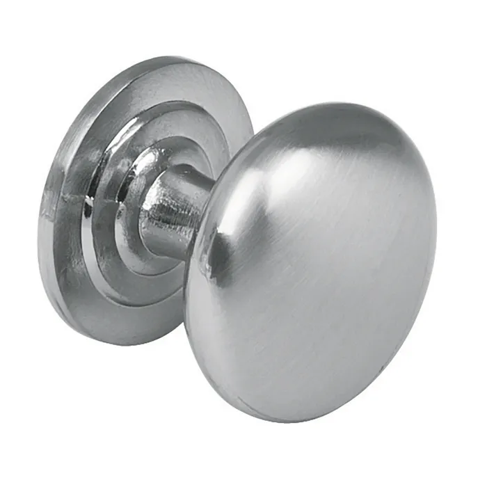 PERILLA HERMEX PER-021 PARA MUEBLE REDONDA NIQUEL SATIN 25 MM