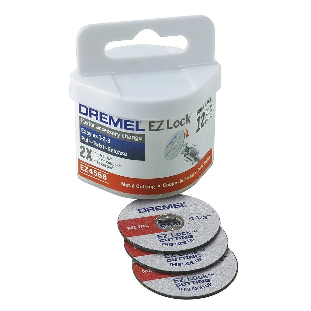 DISCO DREMEL EZ456B PARA CORTE METAL SET 12 PIEZAS