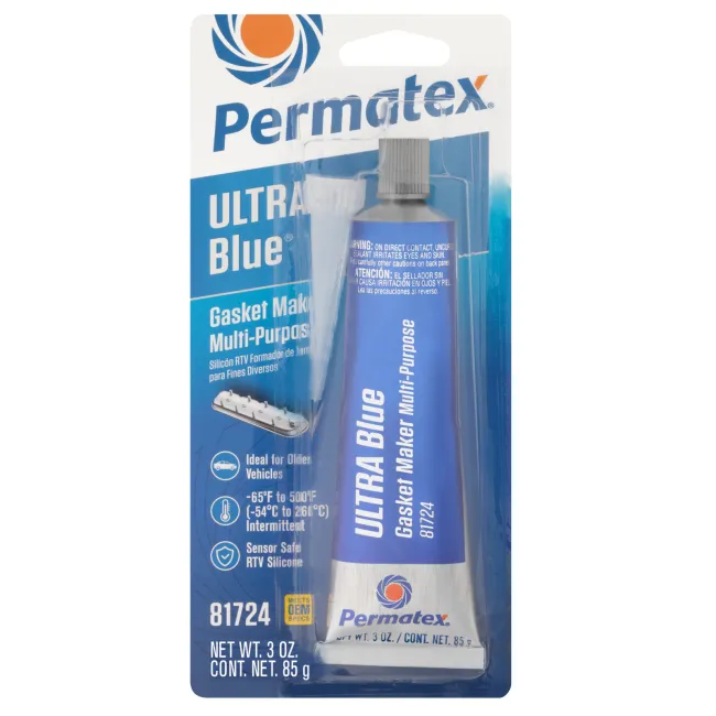 SILICON PERMATEX 80022 AZUL RTV 6BR TUBO 85 GRAMOS