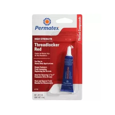 FIJADOR PERMATEX 27100 PARA ROSCAS ROJO TUBO 6 ML