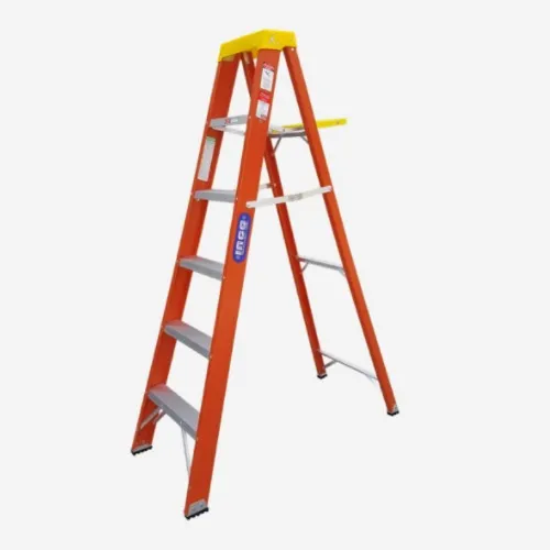 ESCALERA INCO FIBRA VIDRIO ABRIR 300 LIBRAS NARANJA 10 PELDAÑOS
