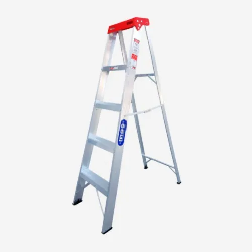 ESCALERA INCO ALUMININIO ABRIR 200 LIBRAS ROJO 5 PELDAÑOS