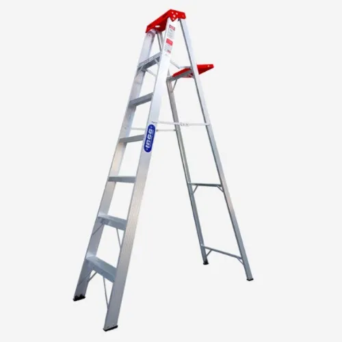 ESCALERA INCO ALUMINIO ABRIR 200 LIBRAS ROJO 7 PELDAÑOS