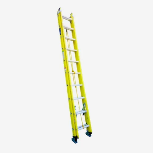 ESCALERA INCO FIBRA VIDRIO EXTENSION 250 LIBRAS AMARILLO 20 PELDAÑOS