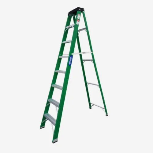ESCALERA INCO FIBRA VIDRIO ABRIR 225 LIBRAS VERDE 8 PELDAÑOS