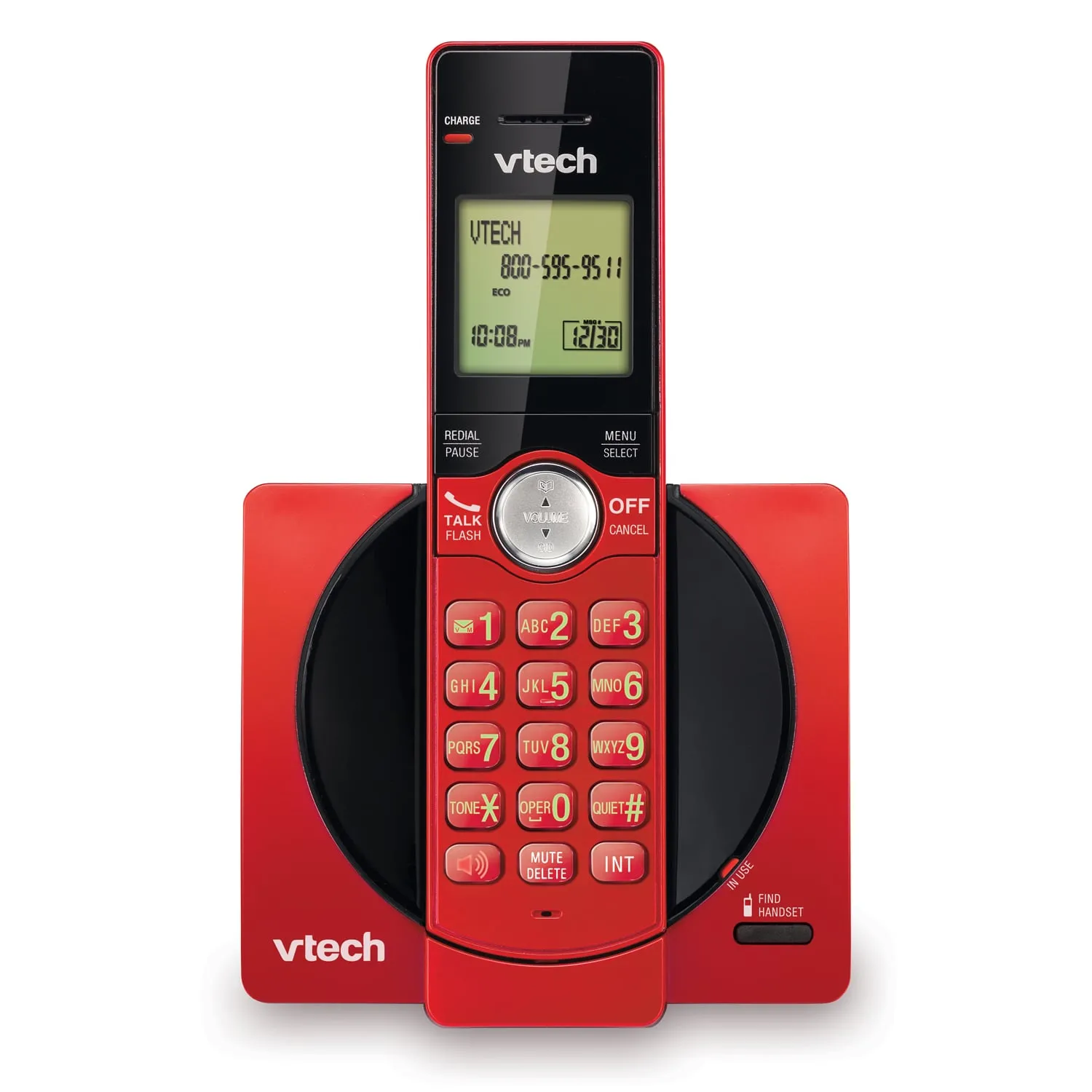 TELEFONO VTECH CS6919-16 INALAMBRICO DECT 6.0 ROJO CON IDENTIFICADOR