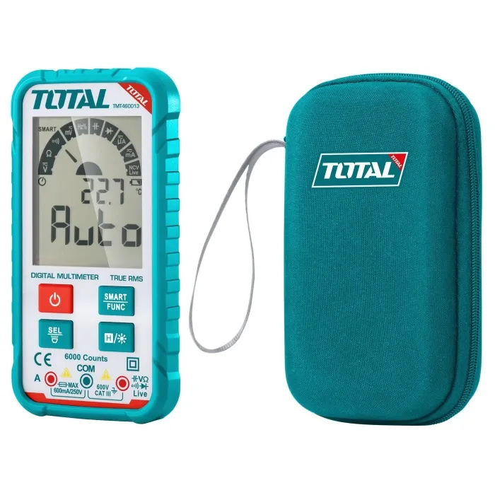 MULTIMETRO TOTAL TMT460013 DIGITAL SMART CON LINTERNA