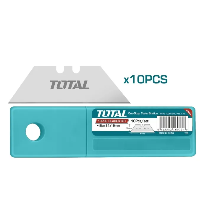 REPUESTO TOTAL THT519611 PARA CUTTER 19 MM * 61 MM PAQUETE 10 PIEZAS