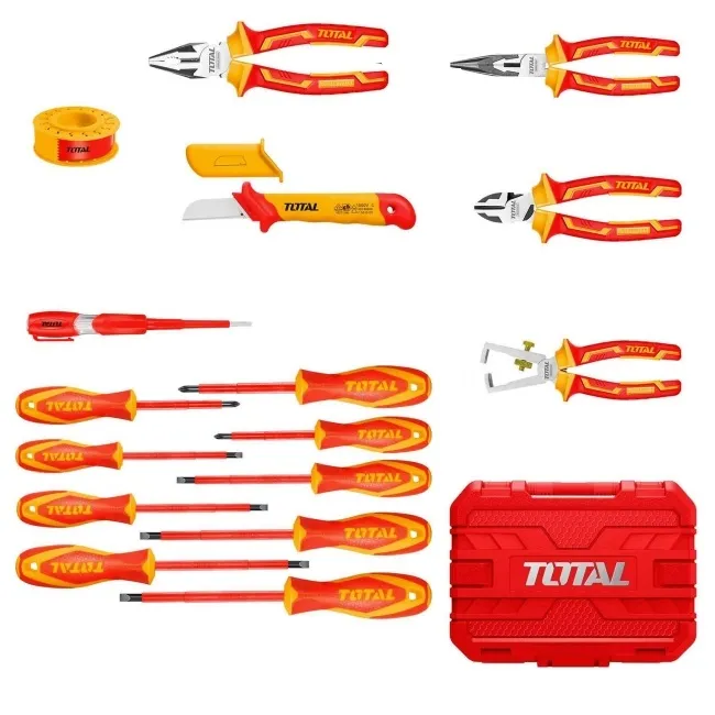 HERRAMIENTAS TOTAL THKITH1601 PARA ELECTRICISTA SET 16 PIEZAS