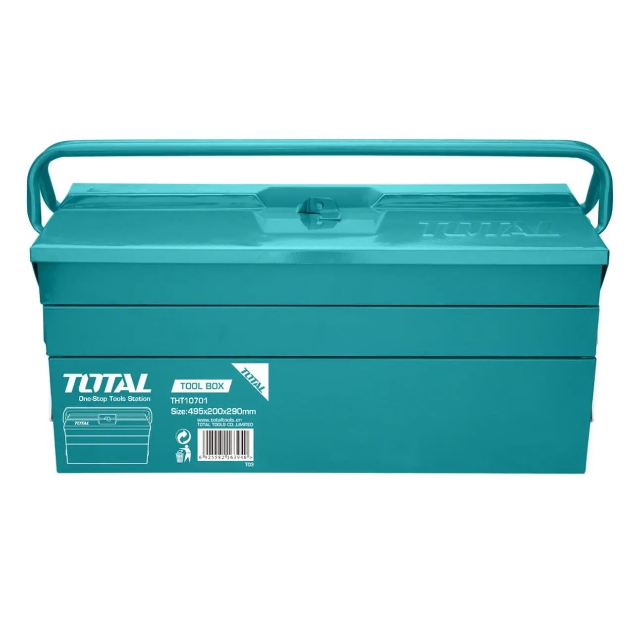 CAJA TOTAL THT10701 PARA HERRAMIENTAS METAL 5 ESPACIOS