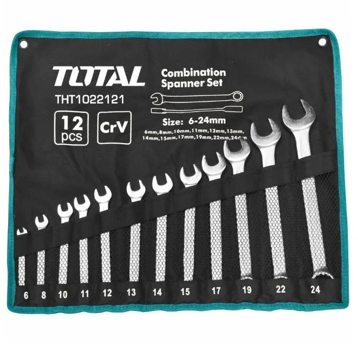 LLAVES TOTAL THT1022121 COROFIJAS 6-24 MM SET 12 PIEZAS