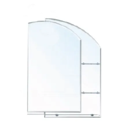 ESPEJO MFA T-1046 MEDIA LUNA 80 CM * 60 CM CON REPISAS