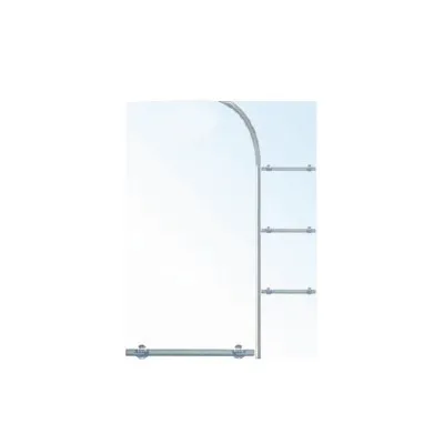ESPEJO MFA B-5048 RECTANGULAR 70 CM * 90 CM CON REPISAS
