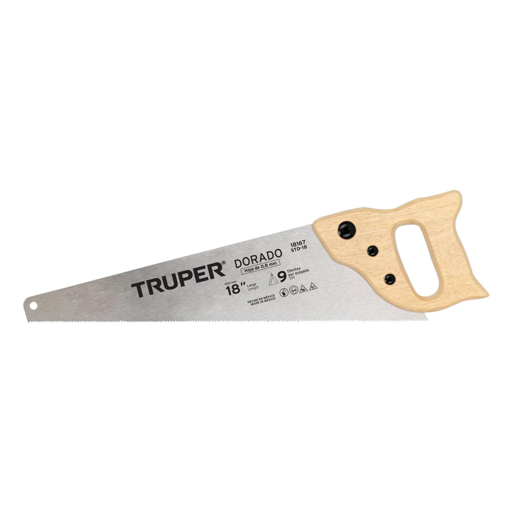 SERRUCHO TRUPER STD-18 DORADO 18
