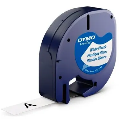 CINTA DYMO 91331 PLASTICA BLANCA ROLLO 1/2