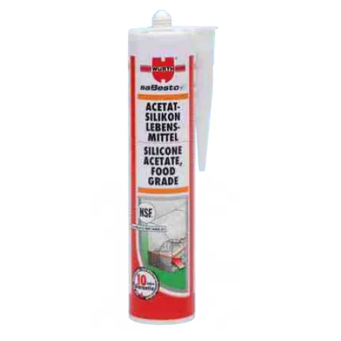 SILICON WURTH 008925501 TRANSPARENTE GRADO ALIMENTICIO 310 ML