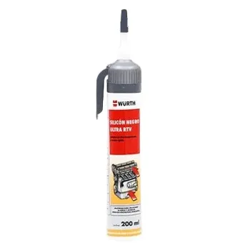 WURTH 0893-323-403 SILICON GRIS ALTA TEMPERATURA TUBO 200ML