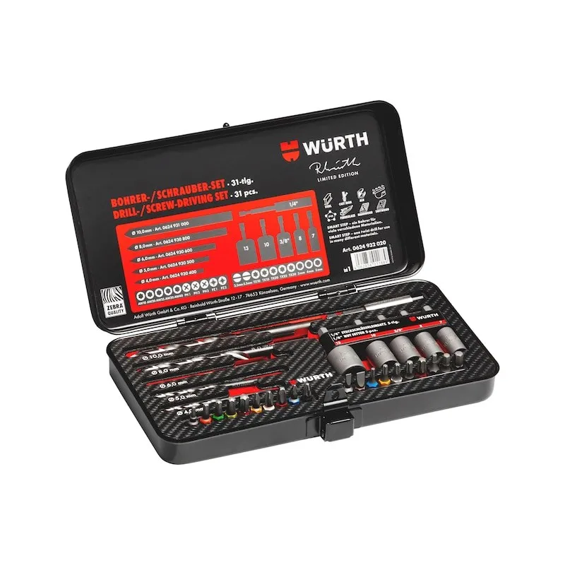 SET WURTH 00624932020 PUNTAS Y BROCAS RW-EDITION SET 31 PIEZAS