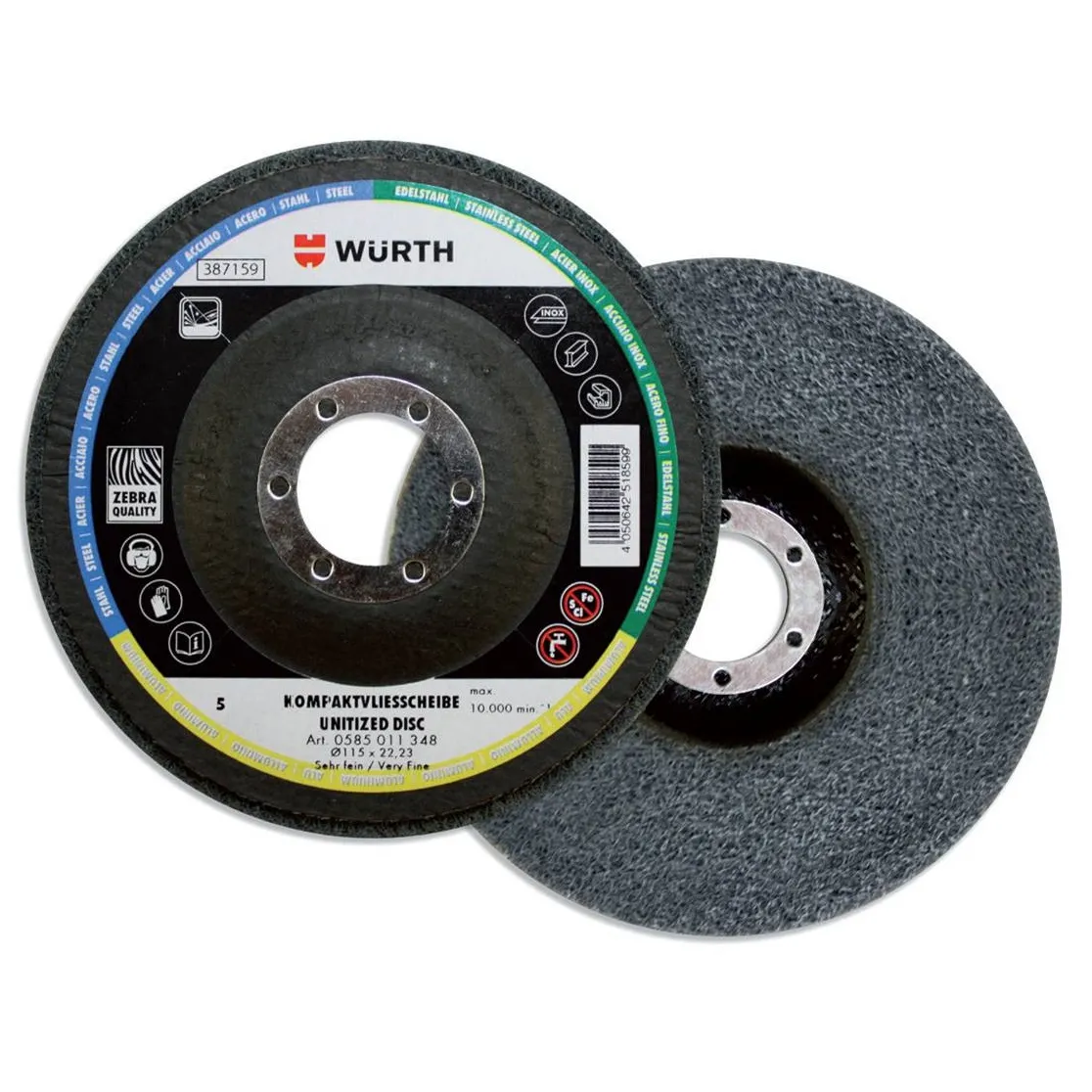 DISCO WURTH 0585011348 115 MM PARA PULIR METAL