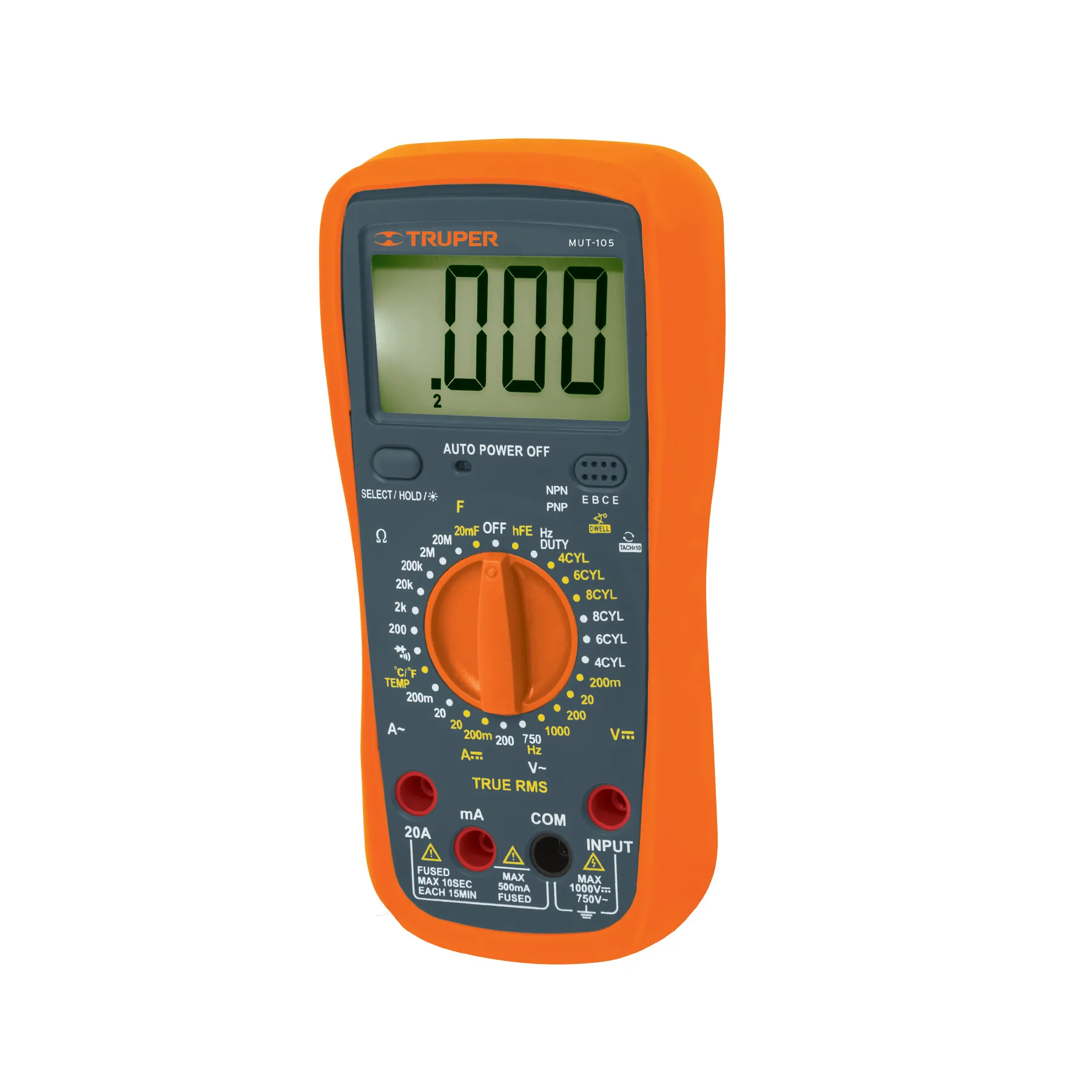 AMPERIMETRO TRUPER MUT-105 MULTIMETRO DIGITAL