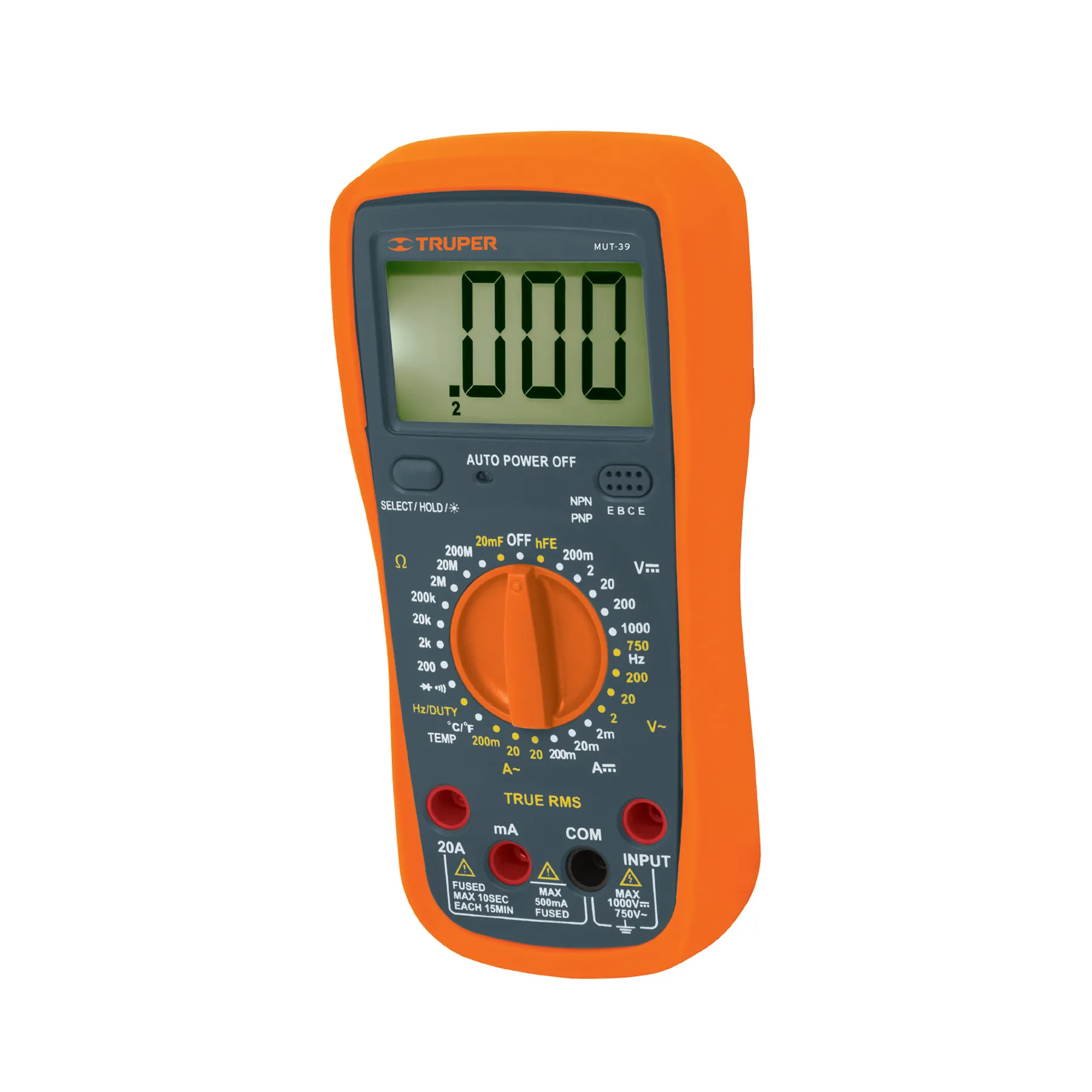 MULTIMETRO TRUPER MUT-39 DIGITAL TESTER PROFESIONAL