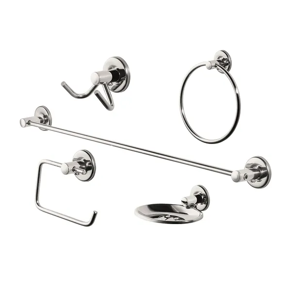 SET ACCESORIOS PRIMAFER PR2805 METAL PARA BAÑO 5 PIEZAS