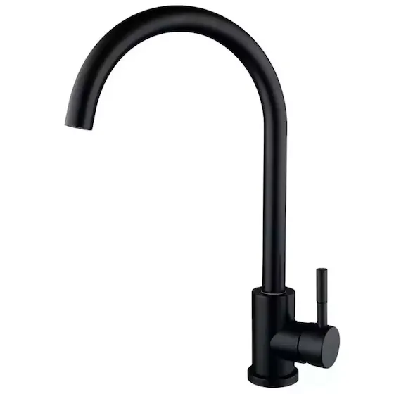 LLAVE C&B 024N NEGRA PALITO CUELLO ALTO PARA FREGADERO