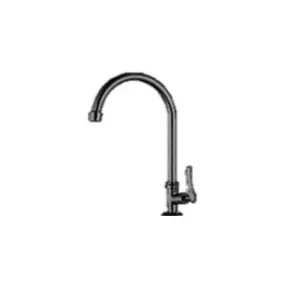 LLAVE KTH 110045 TIPO BAR PALITO NEGRO MATE PARA FREGADERO