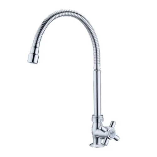 LLAVE KTH 821-B29 (108213) CRUZ CROMADA CUELLO FLEXIBLE