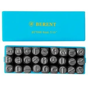 TROQUELES BERENT BT7101 LETRAS 5 MM PARA METAL 27 PIEZAS