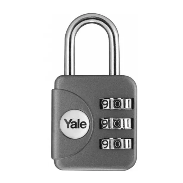CANDADO YALE YP1-28-121 COMBINACION GRIS 28 MM