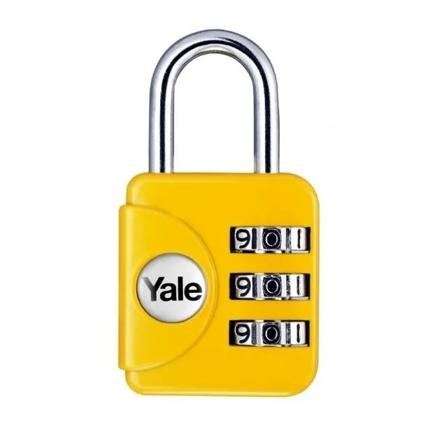 CANDADO YALE YP1-28-121 COMBINACION AMARILLO 28 MM