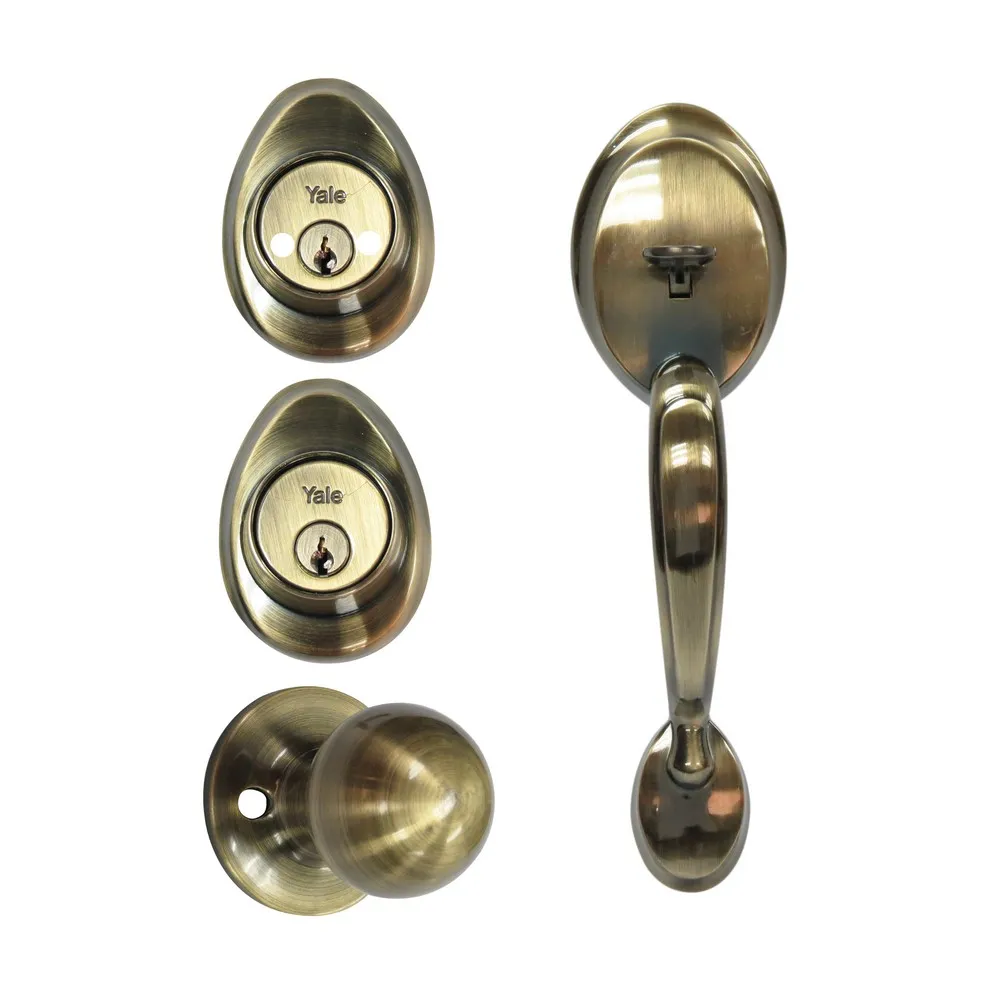 TIRADERA YALE 8986 WALES US5 BRONCE ANTIGUO PARA PUERTA PRINCIPAL