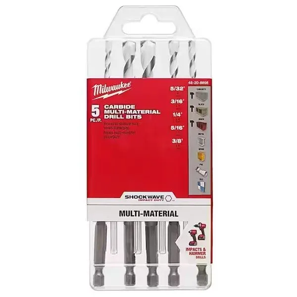 BROCAS MILWAUKEE 48-20-8898 MULTIMATERIAL SET 5 PIEZAS