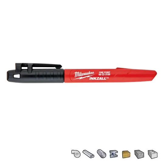MARCADOR MILWAUKEE 48-22-3100 PUNTA FINA NEGRO