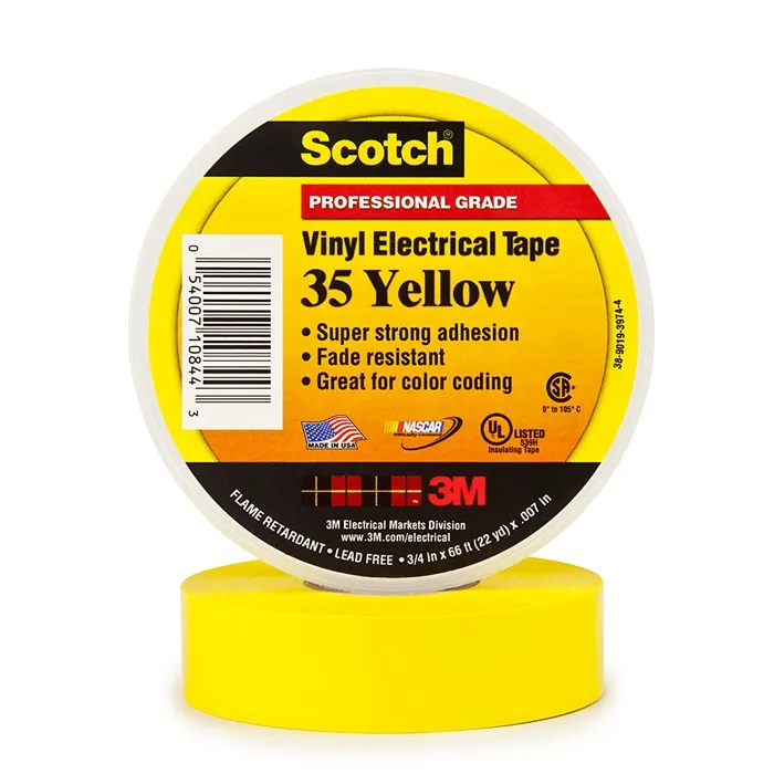 TAPE 3M 35 YELLOW AMARILLO ROLLO 19 MM * 19.8 METROS