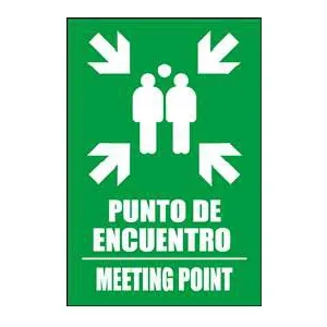 ROTULO PLASTICO RS-12 PUNTO DE ENCUENTRO 20 CM * 30 CM