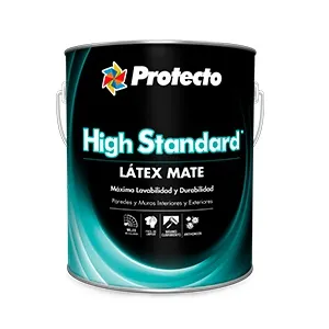 PINTURA PROTECTO HIGH STANDARD LATEX MATE PREPARADO CUBETA