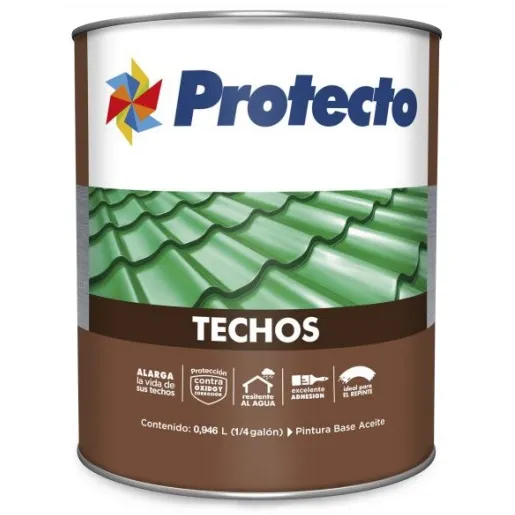 PINTURA PROTECTO 629 VERDE PARA TECHO 1/4