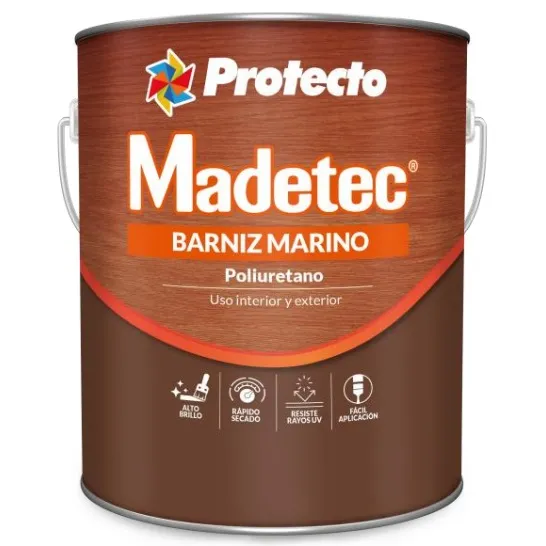 BARNIZ PROTECTO MD660 MADETEC TRANSPARENTE MARINO 1/4
